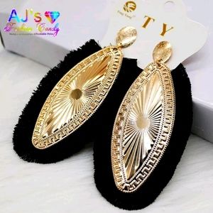 Large Boho Style Dangle Drop Earrings